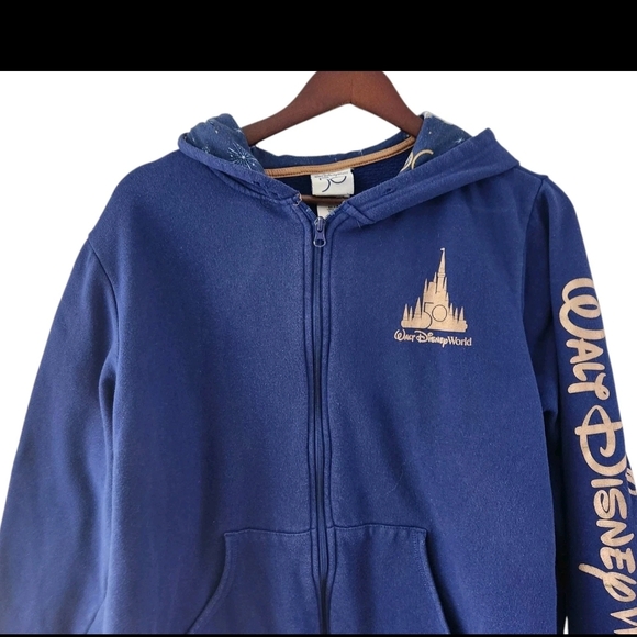 Walt Disney World 50th Anniversary Zip Up Hoodie Mickey Mouse & Friends 1X - Picture 3 of 10